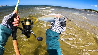 Kayak and Surf Fishing The Summer Surf With Live Bait, Lures, and Flies