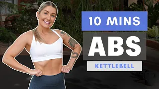 10 Min Weighted ABS workout (KETTLEBELL OR DUMBBELL) // BEST Kettlebell exercises for CORE STRENGTH!