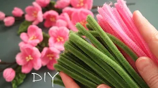 💗INcredibly BEAUTIFUL💗How to make flowers from chenille wire