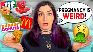 Pregnant Woman Tries Weird VIRAL Pregnancy Craving Food Combinations