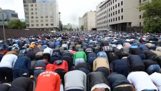 УРАЗА-БАЙРАМ 2017, МОСКВА, Намаз / Eid ul-Fitr, MOSCOW, Namaz