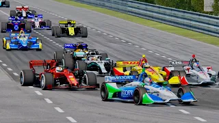 All F1 2019 Cars vs All IndyCars 2019 - Le Mans 24h Circuit