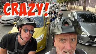 WILD Cycle in CHIANG MAI traffic to INCREDIBLE “LUCKY” Temple! 🇹🇭Episode 3