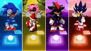 Sonic Exe 🆚 Amy Exe 🆚 Shadow Exe 🆚  Dark Sonic || Tiles Hop Gameplay 🎯🎶