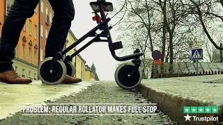 The Trionic Walker 14er is the world’s first rollator with 14” big wheels.