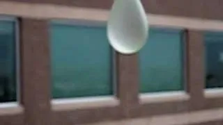 Water balloon leaks instead of exploding after pin poke