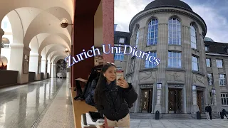 🇨🇭Zurich Uni Vlog | UZH Campus + attending lectures + studying