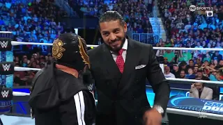 Santos Challenges Rey + The Street Profits vs LWO – WWE Smackdown 9/15/23 (Full Segment)