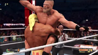 Hulk Hogan vs Brock Lesnar (EPIC MATCH) - WWE 2K22 PS5