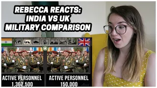 Rebecca Reacts: India VS UK Military Power Comparison