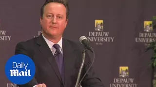 Former Prime Minister David Cameron on Trump and Brexit - Daily Mail