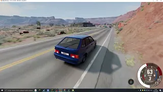 Катаемся на ВАЗ 2114 (четырке) в beamng,drive