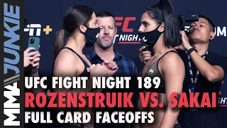 UFC Fight Night 189 full fight card faceoffs