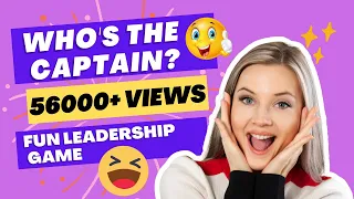 Who's the Captain? | Leadership Fun Game | Skills to Lead | Leadership Training | Dr. Ashish Parnani