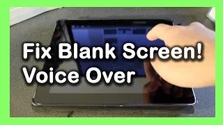 Fix Blank Screen Problem iPad, iPhone voiceover