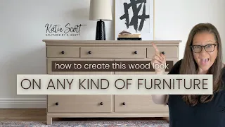 Make ANY kind of furniture look like wood!