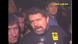 1992 -  Lula no ato pelo impeachment de Collor em Curitiba