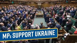 WATCH: UK MPs burst into applause for Ukraine