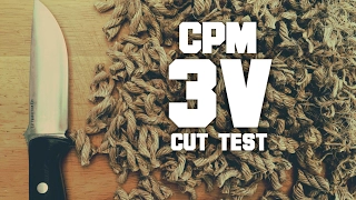 Edge Retention Test! CPM 3V - How much better than 1095? Bark River Bravo 1 LT