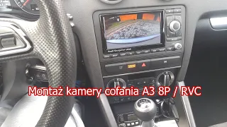 Montaż kamery cofania RNS - e (medium budget version)  - Audi A3 8P / Reversing camera installation