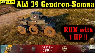 World of Tanks AM 39 Gendron-Somua Replay - 9 Kills 1.2K DMG(Patch 1.7.0)