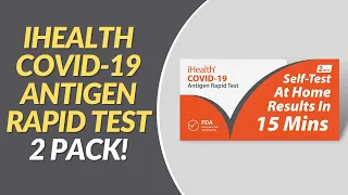 iHealth COVID 19 Antigen Rapid Test 2 Pack