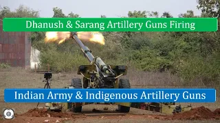 Dhanush & Sarang Artillery Guns Tested Simultaneously | Bofors 155mm | Haubits FH77 | LPR Khamaria