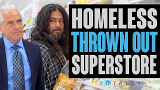 Homeless GuyThrown Out of Store.