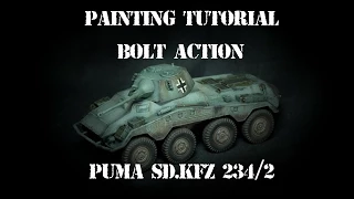 Painting Tutorial: Bolt Action Puma Sd.Kfz 234/2