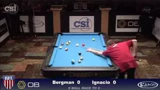 2015 USBTC 8-Ball: Justin Bergman vs Jeffrey Ignacio (Men's Final!)