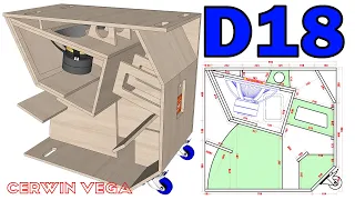 DIY Speaker Box Plan 1x18" | Full Plan Detail