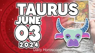 𝐓𝐚𝐮𝐫𝐮𝐬 ♉ 𝐓𝐑𝐄𝐌𝐄𝐍𝐃𝐎𝐔𝐒 𝐕𝐄𝐑𝐘 𝐒𝐓𝐑𝐎𝐍𝐆 𝐍𝐄𝐖𝐒❗️😨 𝐇𝐨𝐫𝐨𝐬𝐜𝐨𝐩𝐞 𝐟𝐨𝐫 𝐭𝐨𝐝𝐚𝐲 JUNE 3 𝟐𝟎𝟐𝟒 🔮 #horoscope #tarot #zodiac