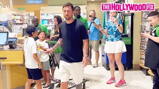 Lionel Messi Goes Grocery Shopping With His Wife Antonela & Kids At Publix In Palm Beach, FL