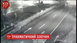 У Києві поліцейська машина випадково збила чоловіка-грабіжника
