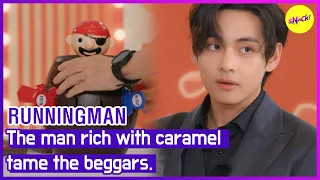 [RUNNINGMAN] The man rich with caramel tame the beggars.(ENGSUB)