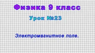 Физика 9 класс (Урок№23 - Электромагнитное поле.)