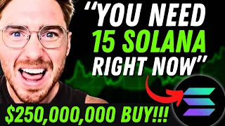 WHY YOU NEED TO BUY 15 SOLANA RIGHT NOW!!!!!!!