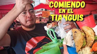 Comiendo en el TIANGUIS por una Semana 🍛