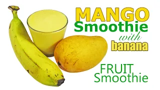 Mango Smoothie Recipe - Mangoes Tropical Smoothie - Tropical Fruit Smoothie Recipes - HomeyCircle