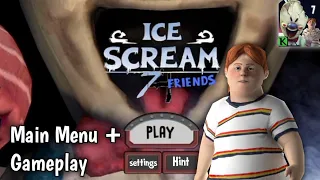 Ice Scream 7 Friends : Lis Main Menu + Gameplay | Fan Made Game