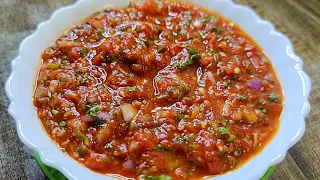 Tamatar Pyaz Ki Chutney | Jab Yeh Chutney Banaenge To 2 Ki Jagah 4 Roti Khaenge | Tomato Chutney