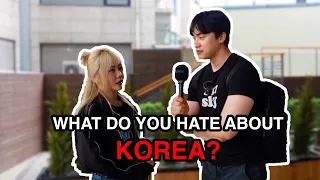 What Koreans hate about Korea | Korea street interview