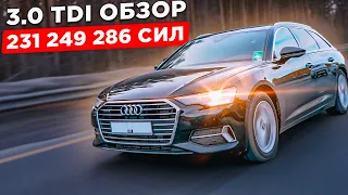 AUDI 3.0 TDI EVO Тюнинг и Обзор | Разгон 0-100 и 100-200 Audi A6 C8 45TDI 231л.с.