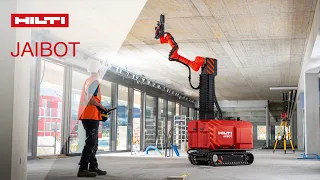 INTRODUCING a new construction robot Hilti JAIBOT for construction automation of overhead drilling