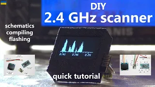 🇺🇦 DIY 2.4 GHz scanner - quick tutorial - Arduino Pro Mini, OLED display, band monitor, band scanner