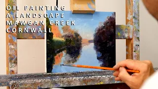 OIL PAINTING A LANDSCAPE