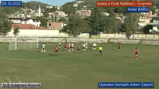 Kateg e Dytë 29 10 2022 Naftëtari   Gramshi,shënon Arbër Baku i Gramshit