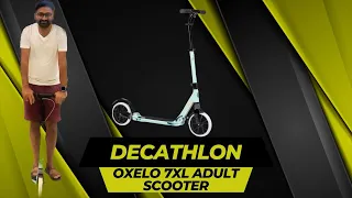DECATHLON OXELO Town 7XL Adult Scooter 100 kgs weight Shopping Unboxing Setup & Ride | Shopping Vlog