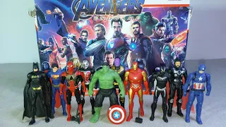 UNBOXING AVENGERS MARVEL SUPERHERO TOYS, SPIDER-MAN 2, CAPTAIN AMERICA, HULK, THOR, IRON MAN, BATMAN