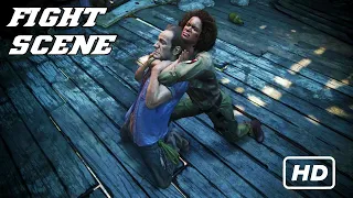 Uncharted 4  - Nathan And Sam Vs Nadine Fight Scene